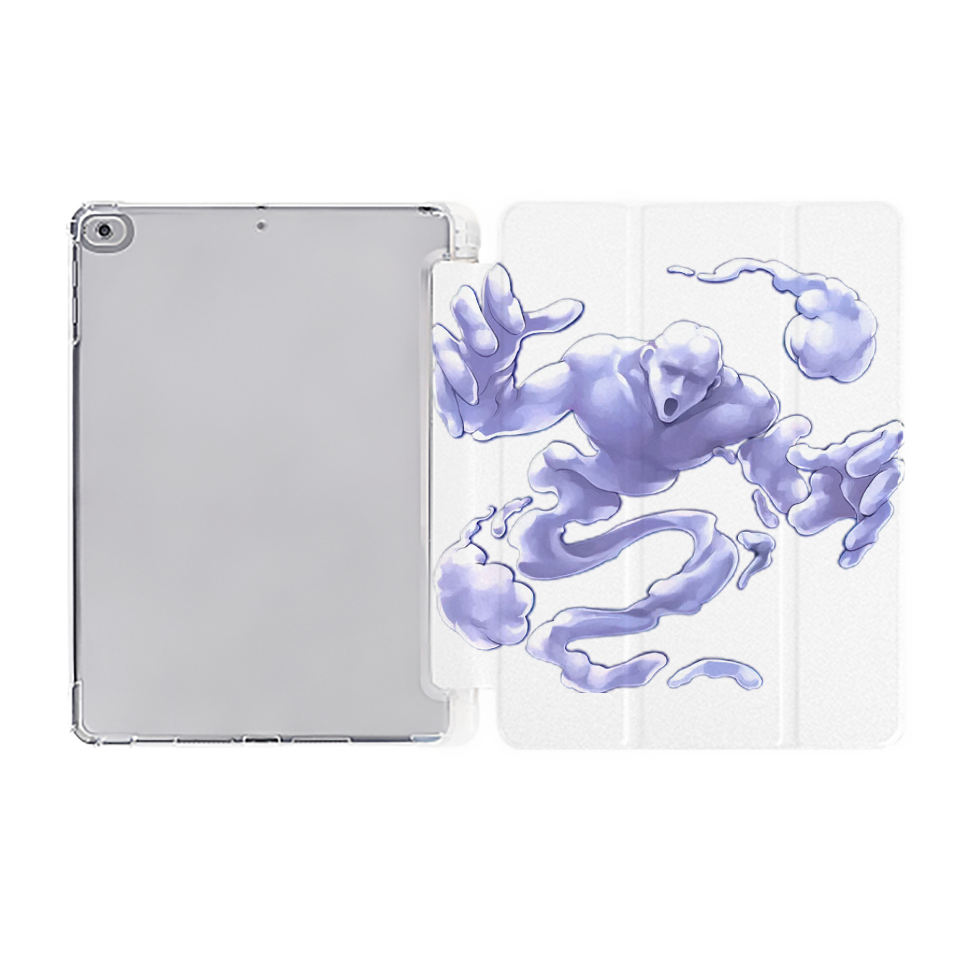（画像用） 遊☆戯☆王 Yu-Gi-Oh! IPad ケース ペン収納付き 三つ折りスタンド PUレザー×シリコン 対応機種9.5/10.5/10.9インチ